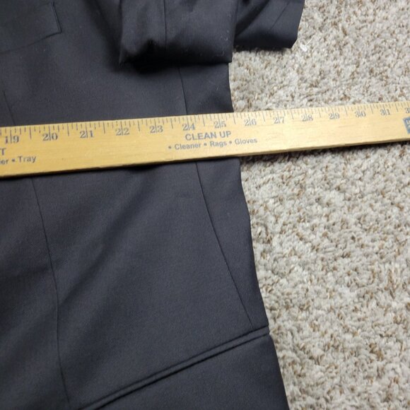 Ralph Lauren Blazer Jacket Mens 50R Black Lined Wool Poly Blend - Picture 4 of 6